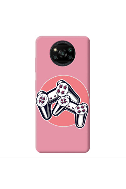 Other Xiaomi Poco X3 /X3 Pro Retro Joysticks Pink Colored Silicone TPU Θήκη