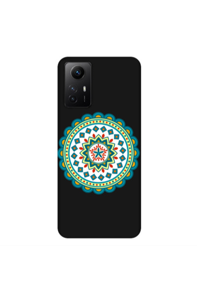 Other Xiaomi Redmi Note 12s Mandala D11 Black Colored Silicone TPU Θήκη
