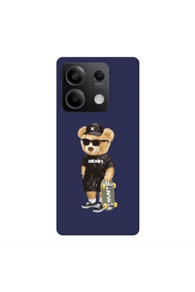 Other Xiaomi Redmi Note 13Pro 5G Bear with glasses Dark blue Colored Silicone...