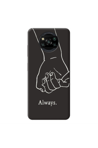 Other Xiaomi Poco X3 /X3 Pro Always Black Colored Silicone TPU Θήκη