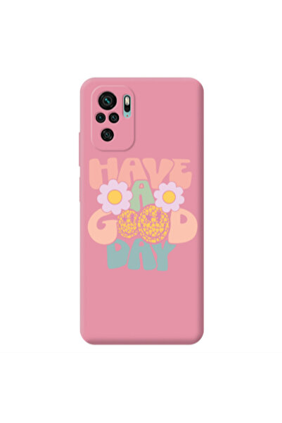 Other Xiaomi Redmi Note 10S Have A Good day Pink Colored Silicone TPU Θήκη