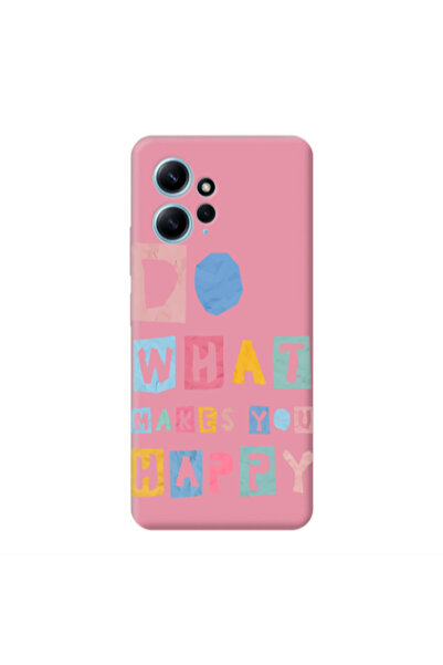 Other Xiaomi Redmi Note 12 4G Do What Makes Pink Colored Silicone TPU Θήκη