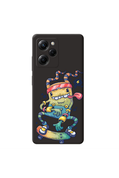 Other Xiaomi Poco X5 Pro Dangerous task Black Colored Silicone TPU Θήκη