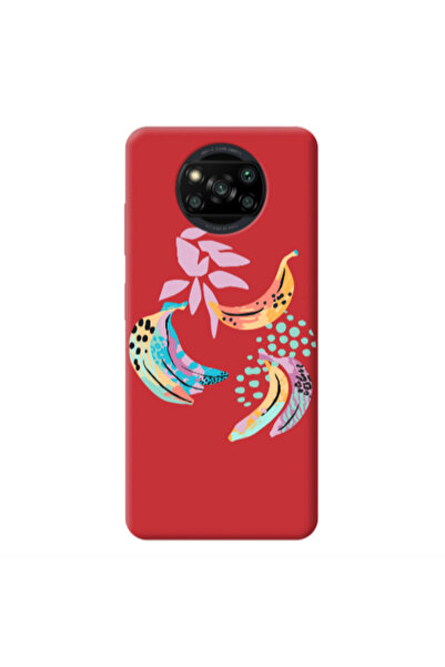 Other Xiaomi Poco X3 Pro Banana Red Colored Silicone TPU Θήκη