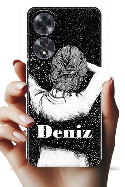 Noprin Oppo A60 Kılıf - İsimli Yazılı Kişiye Özel Kişileştirelebilir Kılıf Fo...