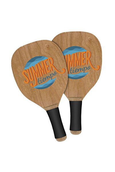 Summertiempo Ρακέτες Ξύλινες Παραλίας 40x22x1,2cm 621460