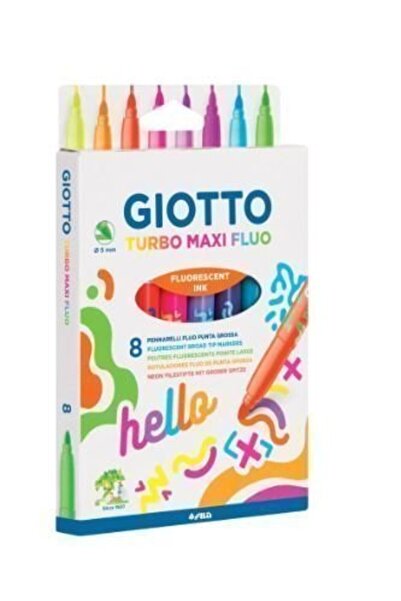 Giotto 8T Turbo Maxi Μαρκαδόροι Νέον (000453800)