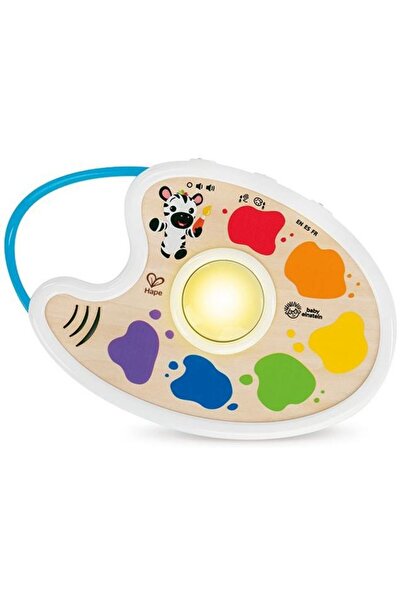 Hape Ξύλινη Διαδραστική Παλέτα Χρωμάτων και Ήχων σε 3 Γλώσσες (Γαλλικά, Ισπαν...