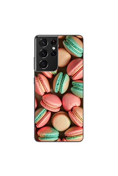 OEM Калъф, съвместим със Samsung Galaxy S21 Ultra, силиконов гел TPU, с шарка...