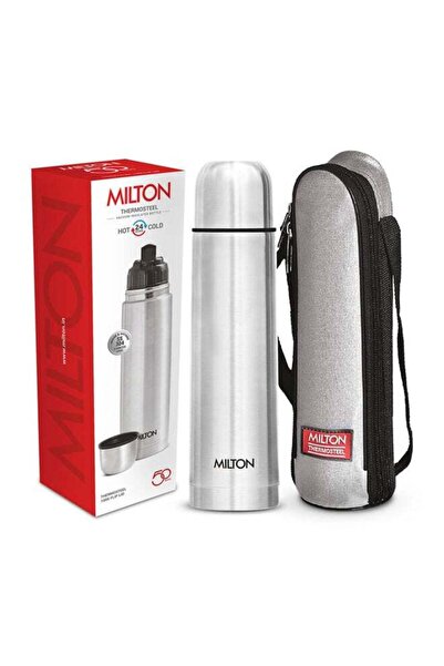 Milton Thermosteel Flip Lid 1000, Double Walled Vacuum Insulated Thermos 1000...