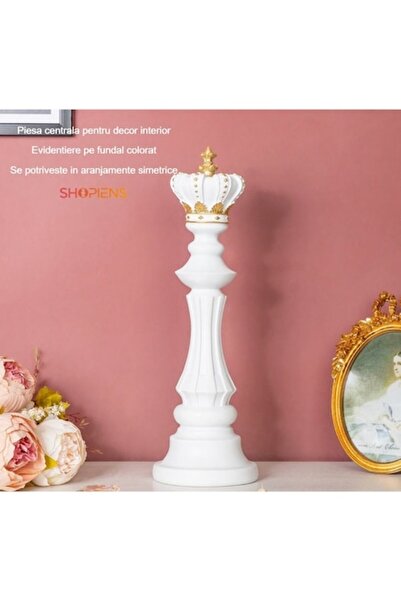 SHOPIENS Figurină decorativă pentru interior, model Pion de Șah, din polirăși...