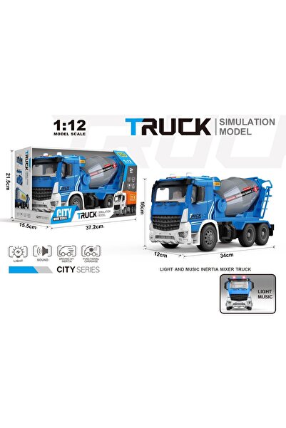 Blue Toys B/O Οχήματος Μίξερ με Φώτα και Ήχους (MKT701745)