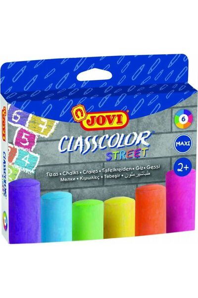 Jovi Κιμωλία Τζάμπο 6 Χρώματα 20x100mm 24+ Street (226.1030)
