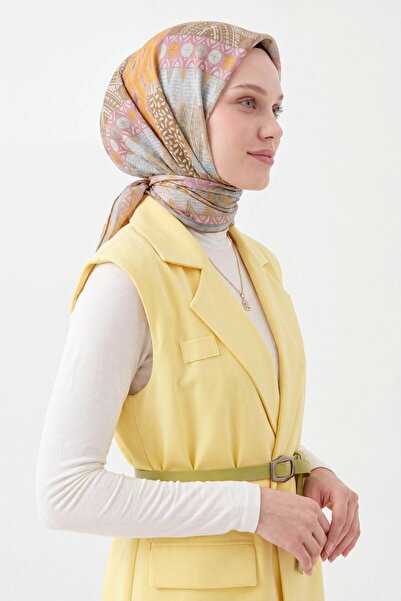 Silk Home Soft Scarf Authentic Khaki