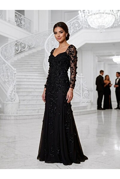 Pyramid masterpieces Royal Black Heba Dress