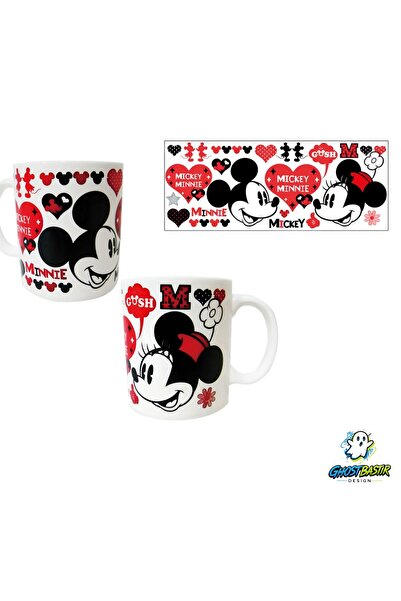 Ghostbastır Design Mickey and Minnie Mug Cup |   Single Piece K0313