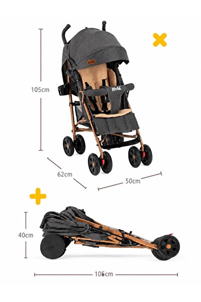 XX SIRT AYARLANABİLİR YATARLI ALT BAGAJLI LÜX BASTON BEBEK ARABASI