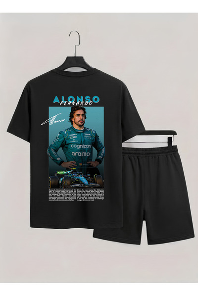 MAGORS FERNANDO ALONSO ŠTAMPANA 100% PAMUK DEČJA MAJICA S KRUGLIM OGRLOM I KR...