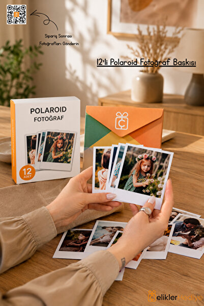 ÇELİKLER HEDİYE Kişiye Özel Polaroid Fotoğraf Baskısı | 5x7,5 cm | Premium Ba...