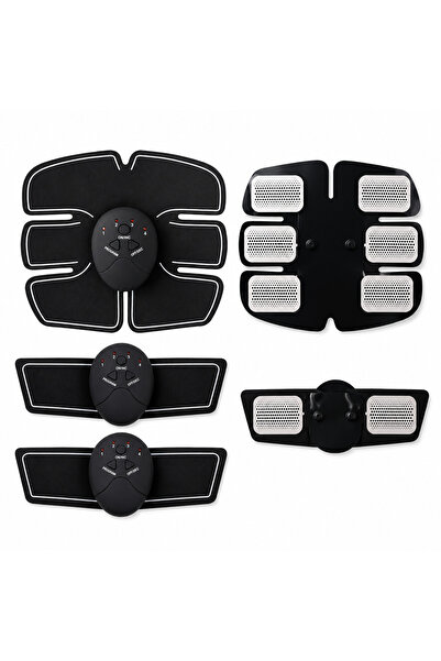 LEIHMANN Set plasturi cu electrostimulare EMS pentru tonifiere abdomen și bra...