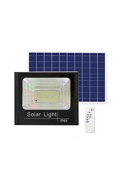 Jortan Proiector LED cu panou solar, telecomandă, 500W