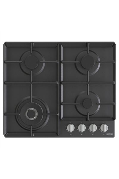 Gorenje GW641EXB Hob, Gaz, , 4 zones, Negru