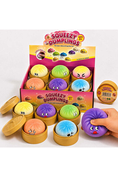 CASA JOY Jucărie Squishy Gălușcă 9 cm, în cutie de plastic, antistres, modele...