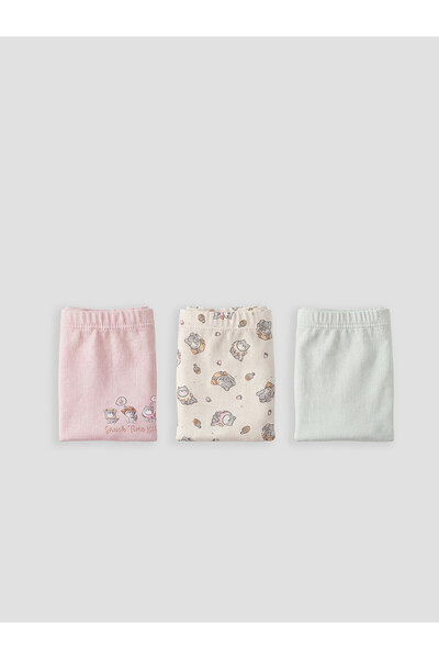 LC Waikiki Özmarka New Season Printed Girls' Boxer 3-Piece Set