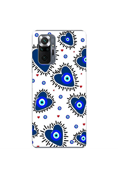 Other Xiaomi Redmi Note 10 Pro Max Heart evil eye beads Transparent Silicone ...