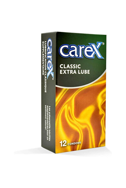 CAREX Classic Extra Lube Condoms Pack of 12Pcs