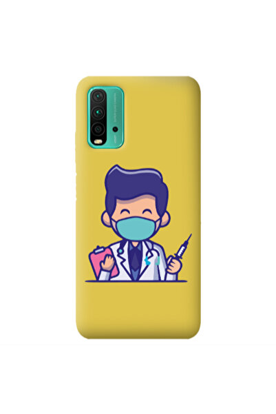 Other Xiaomi Poco M3 Specialist Doctor Yellow Colored Silicone TPU Θήκη