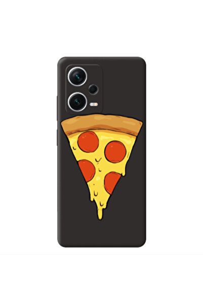 Other Xiaomi Poco X5 Pizza Slice Black Colored Silicone TPU Θήκη