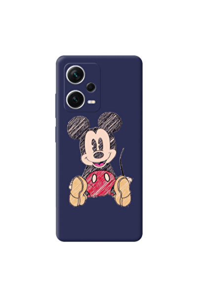 Other Xiaomi Poco X5 Mickey mouse 2 Dark blue Colored Silicone TPU Θήκη