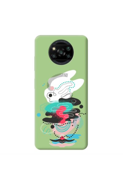Other Xiaomi Poco X3 /X3 Pro Abstract 50 Light Green Colored Silicone TPU Θήκη