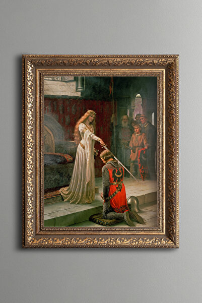 epiqart Knight and Loyalty - Vintage Patterned Painting - Thick Model