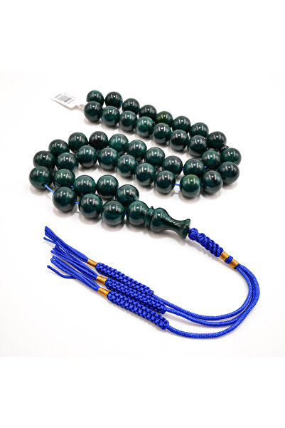 Generic Emerald Musk Rosary 43 Beads 13mm Deep Green Prayer Beads 64g Premium...
