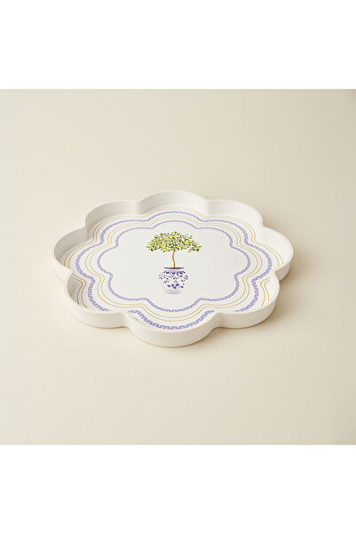Evidea Kitchen Flower Tray - White - 36 cm