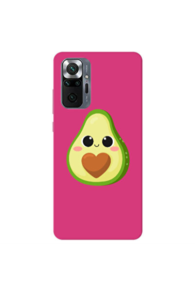 Other Xiaomi Redmi Note 10 Pro 4G Baby avocado Fuchsia Colored Silicone TPU Θήκη