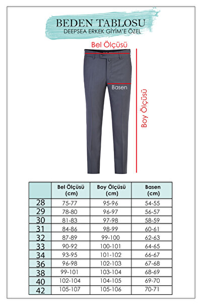 DeepSEA Erkek Slim Fit Kırçıllı Gri Kumaş Pantolon – İpli Esnek Bel Likralı Spor Şık Pantolon 2700252