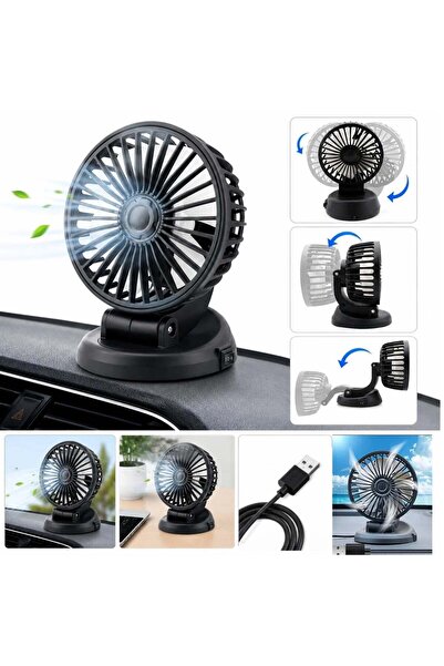 hey Ventilator USB portabil 5 V, 16 cm, 360 °   Reglare multi-pozițională, pe...