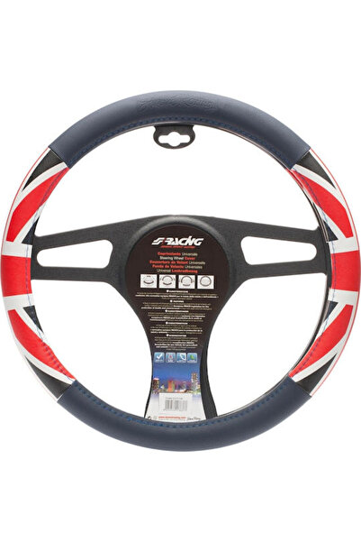 Simoni Racing Κάλυμμα τιμονιού αυτοκινήτου με σημαία Ηνωμένου Βασιλείου, διαμ...