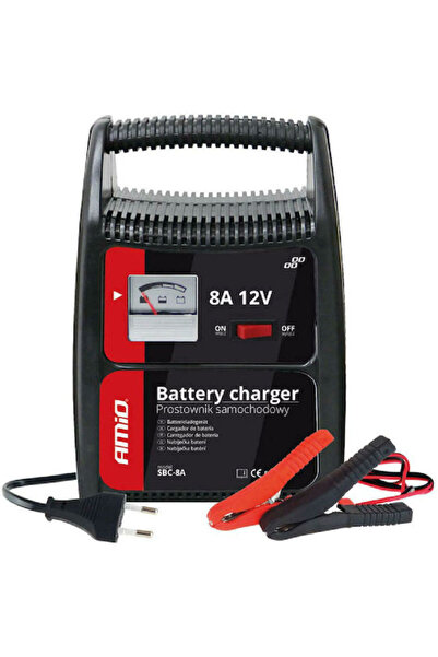 AMIO SBC-8A Φορτιστής μπαταρίας αυτοκινήτου 12V 8A Κωδικός: 02086