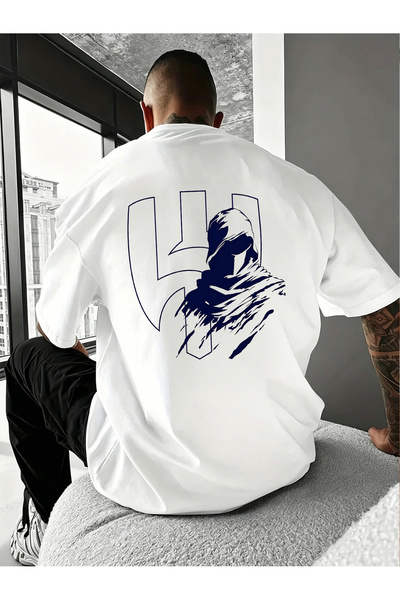 SAUDI Men and Women's 100% Cotton T-Shirt - Oversized Crew Neck Short Sleeve ...
