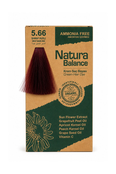 NATURABALANCE Natura Balance Şarap Kızılı 5.66 Krem Saç Boyası