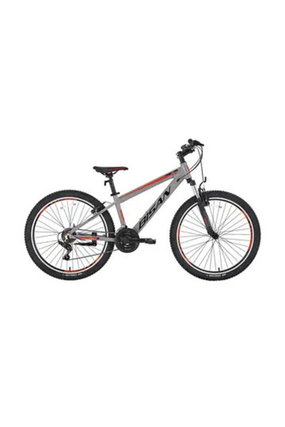 Bisan Cooper V - 26 Jant 35 Cm Kadro 21 Vites Dağ Bisikleti - Açık Gri Turuncu