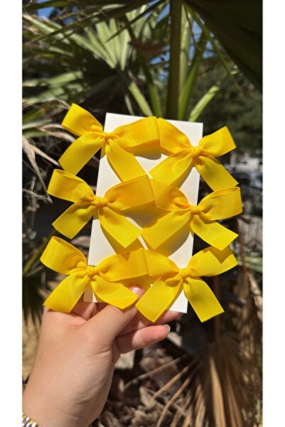 Toka Perisi Candy Color Yellow Ribbon 6-Piece Children's Buckle Set-3Cm Metal...