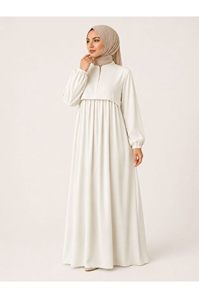 Mercan Hijab Medina Silk Dress with Zipper