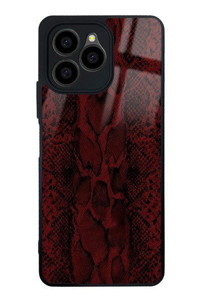 Spoyi Omix X6 Red Leather Design Glossy Phone Case