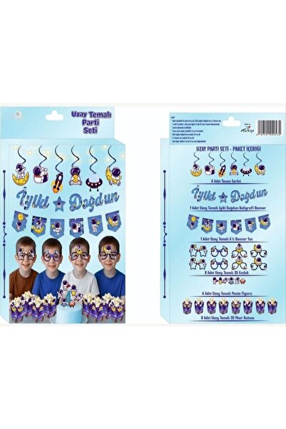 ÇITIPITISTORE Space-Themed Birthday Party Celebration Set