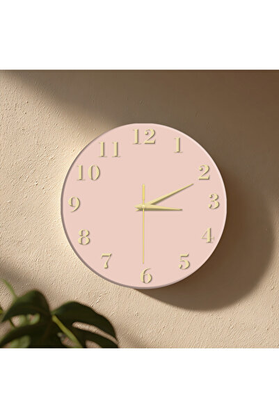 no26dekor Dekoratif Duvar Saati – 33 cm UV Baskılı MDF Duvar Saati